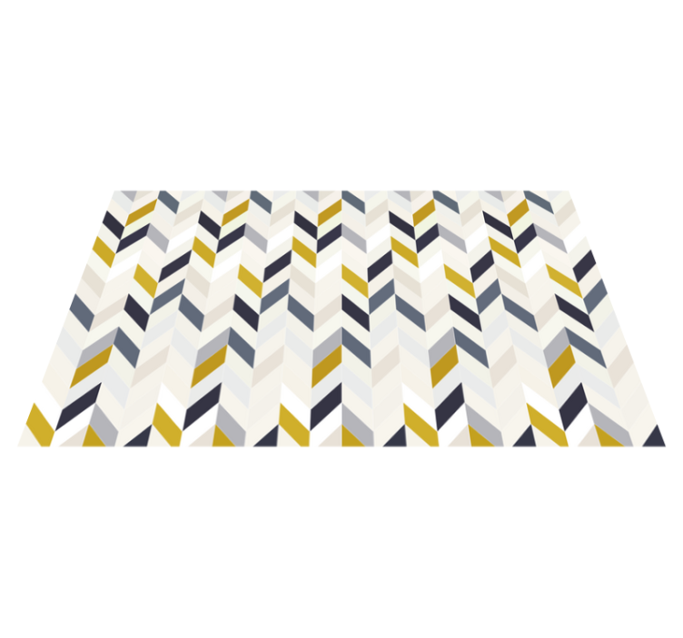 Chevron Zigzag Pattern geometric vinyl carpet - TenStickers