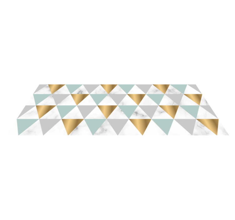 marble triangles geometric rugs - TenStickers