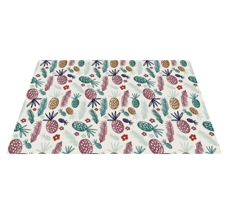 Tropical Fruit Motif floral vinyl carpet - TenStickers