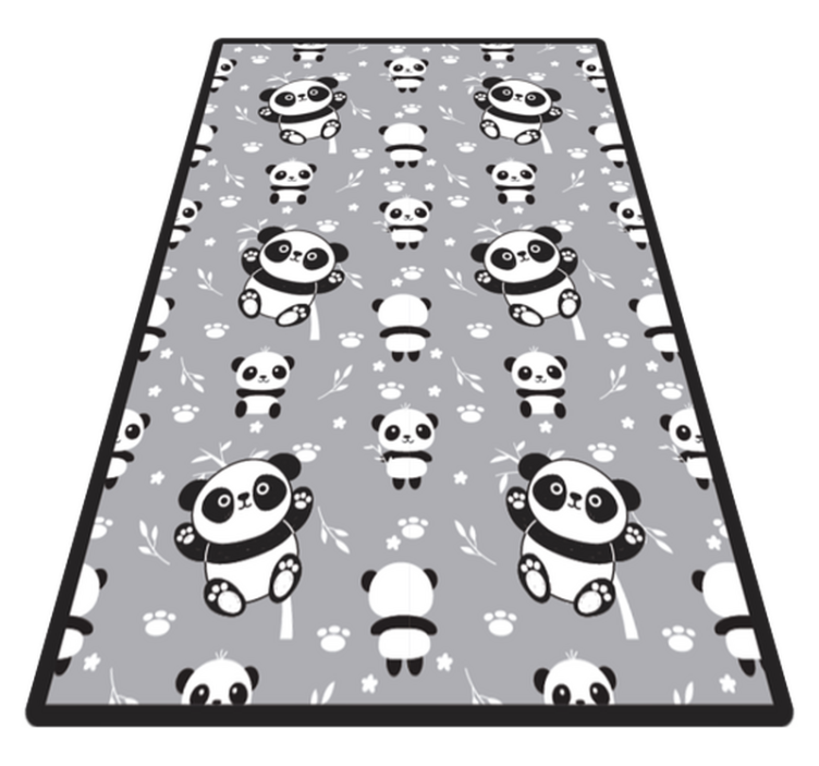 Panda Playtime kids vinyl carpet - TenStickers
