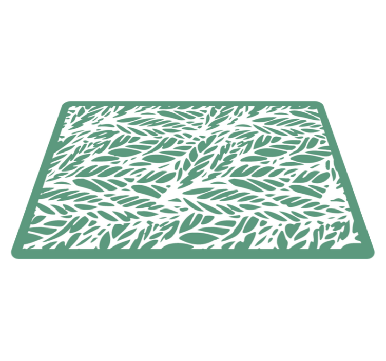 Leafy Elegance floral vinyl carpet - TenStickers