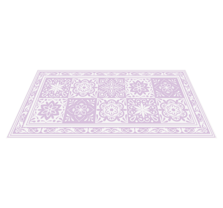 Mandala Elegance bathroom vinyl carpet - TenStickers