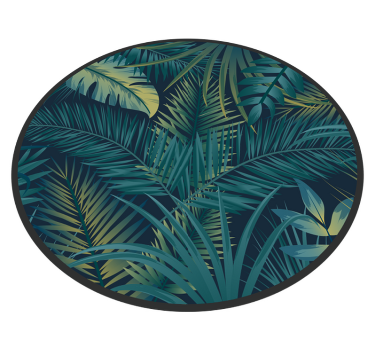 Tropical Foliage Ensemble floral vinyl carpet - TenStickers