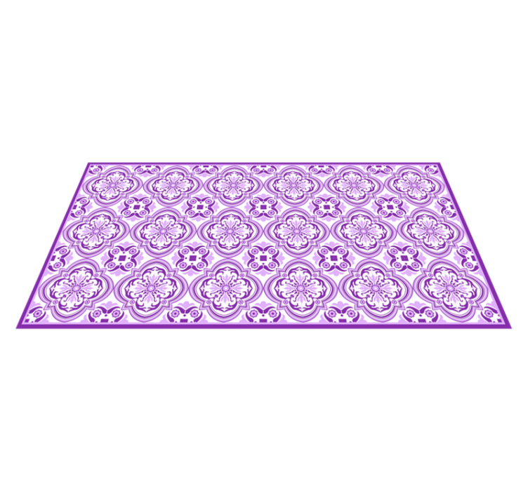 Purple Ornamental mosaic vinyl carpet - TenStickers