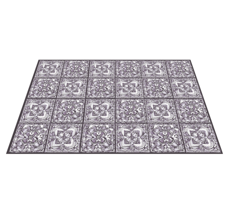 Monochrome Tilework tile vinyl carpet - TenStickers