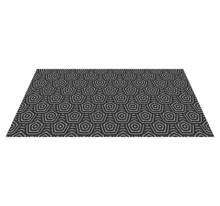 Concentric Diamonds geometric vinyl carpet - TenStickers