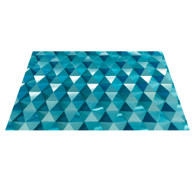 Triangular Tiling geometric vinyl carpet - TenStickers