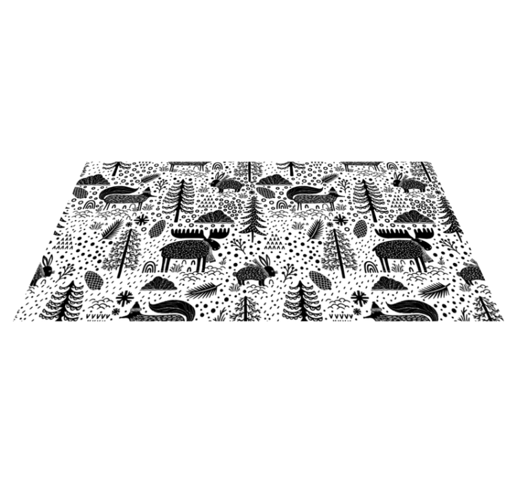 Scandinavian Fauna kids vinyl carpet - TenStickers