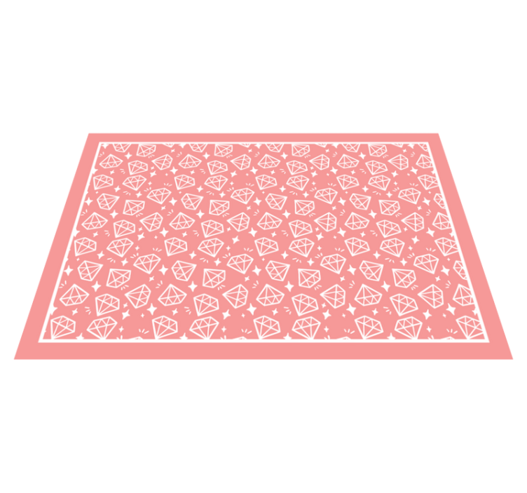 Geometric Diamonds Pattern texture vinyl carpet - TenStickers