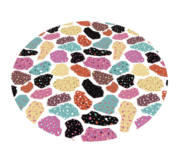 Speckled Terrazzo animal print vinyl carpet - TenStickers