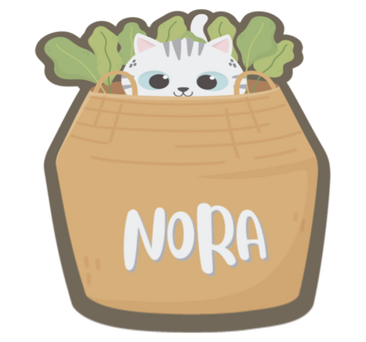 Personalized Feline custom vinyl carpet - TenStickers