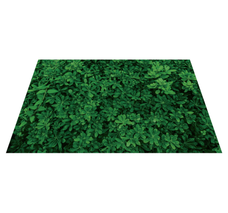 Botanical Clover Pattern floral vinyl carpet - TenStickers
