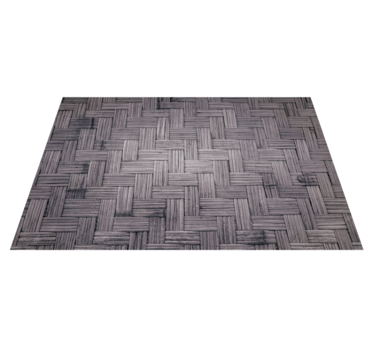 Vinyl rug dark bamboo texture wood flooring - TenStickers