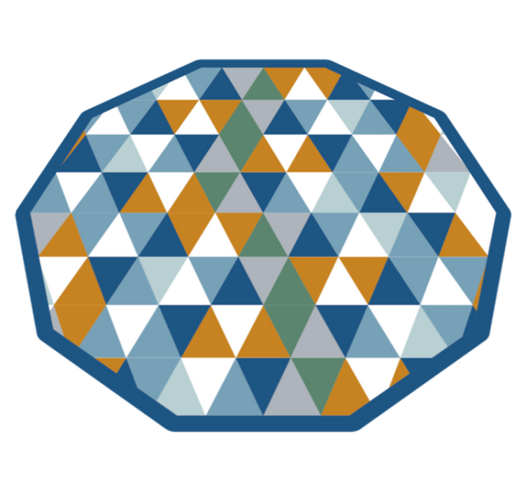 Angular Octagon geometric vinyl carpet - TenStickers