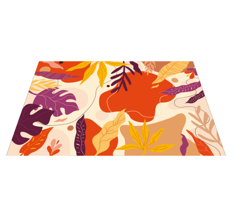 Autumn Foliage Patterns nature vinyl carpet - TenStickers