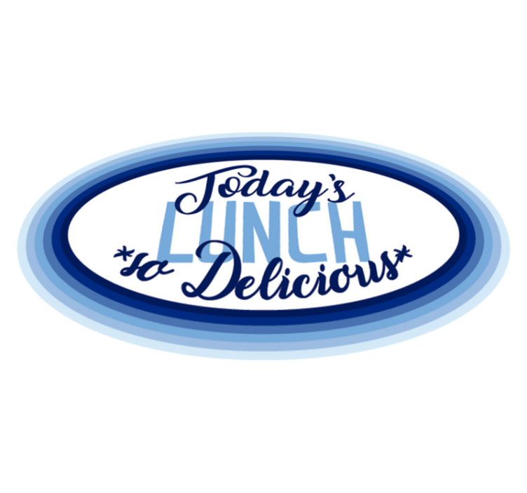 Lunch So Delicious custom vinyl carpet - TenStickers