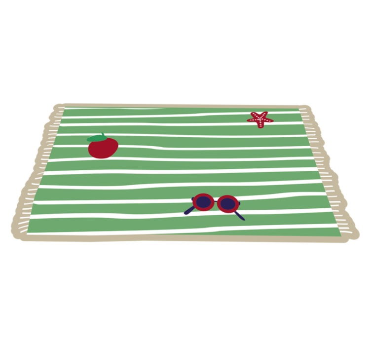 Summer Vibes striped vinyl carpet - TenStickers