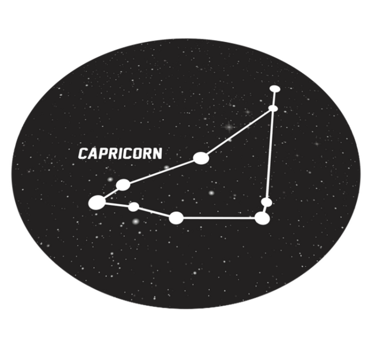 Capricorn Constellation star vinyl carpet - TenStickers