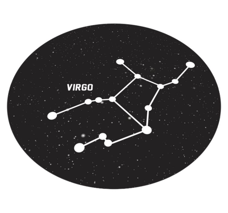 Constellation Virgo star vinyl carpet - TenStickers