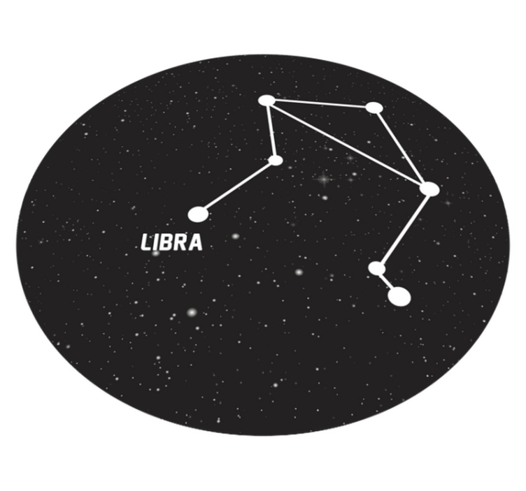 Zodiac Constellation star vinyl carpet - TenStickers