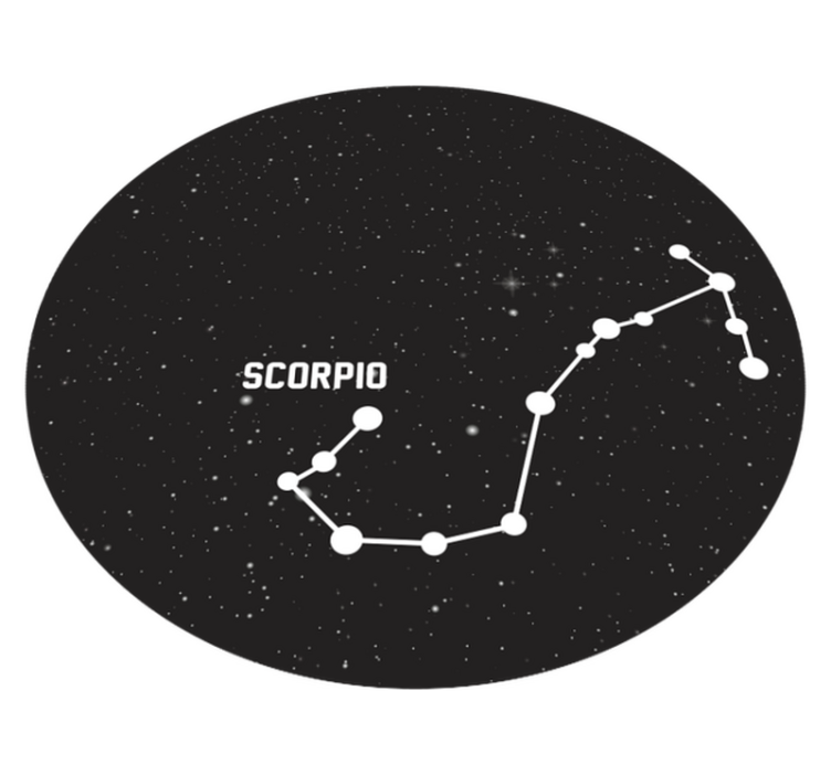 Scorpio Constellation star vinyl carpet - TenStickers