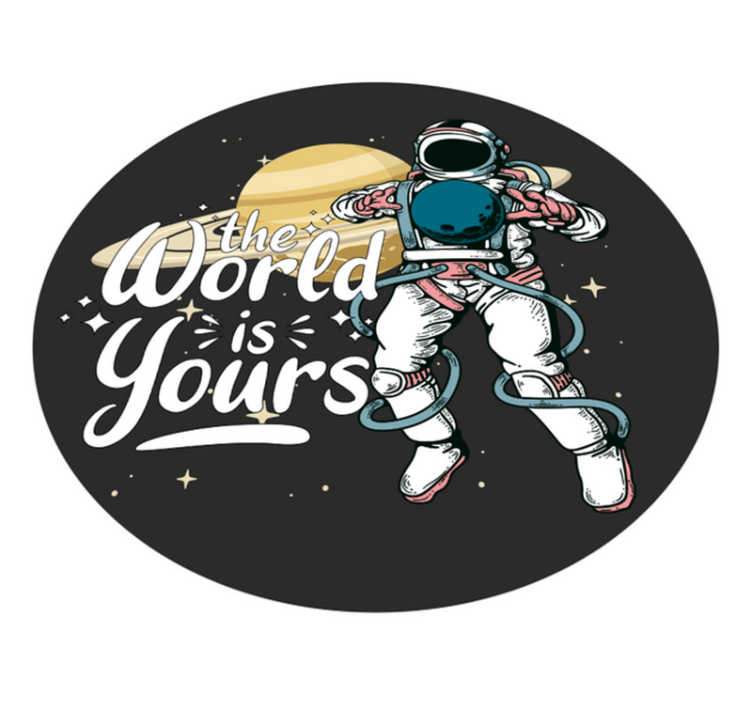 Astronaut Exploration teen vinyl carpet - TenStickers