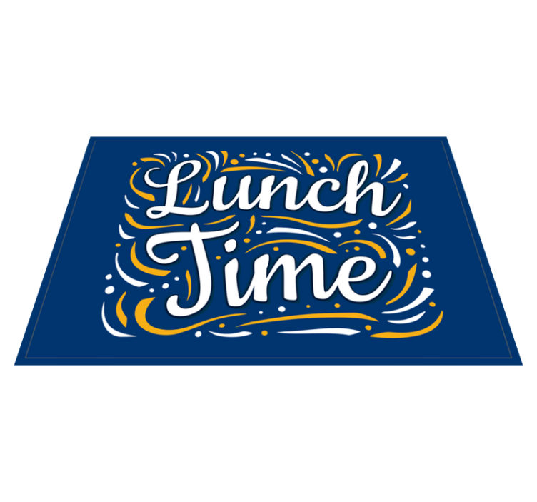 Lunch Time Swirls custom vinyl carpet - TenStickers