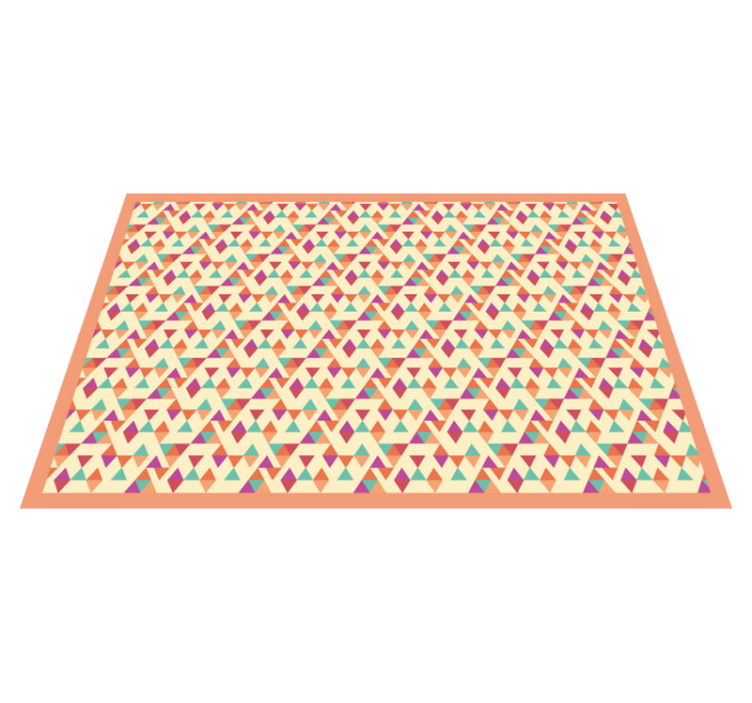 Mosaic vinyl carpet mosaic patterned runner - TenStickers