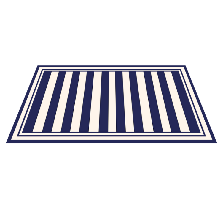 Nautical Stripes striped vinyl carpet - TenStickers