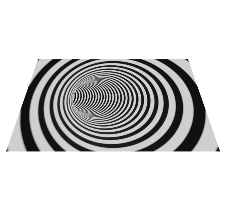Optical Illusion Swirl geometric vinyl carpet - TenStickers