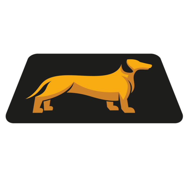 Canine Silhouette animal vinyl carpet - TenStickers