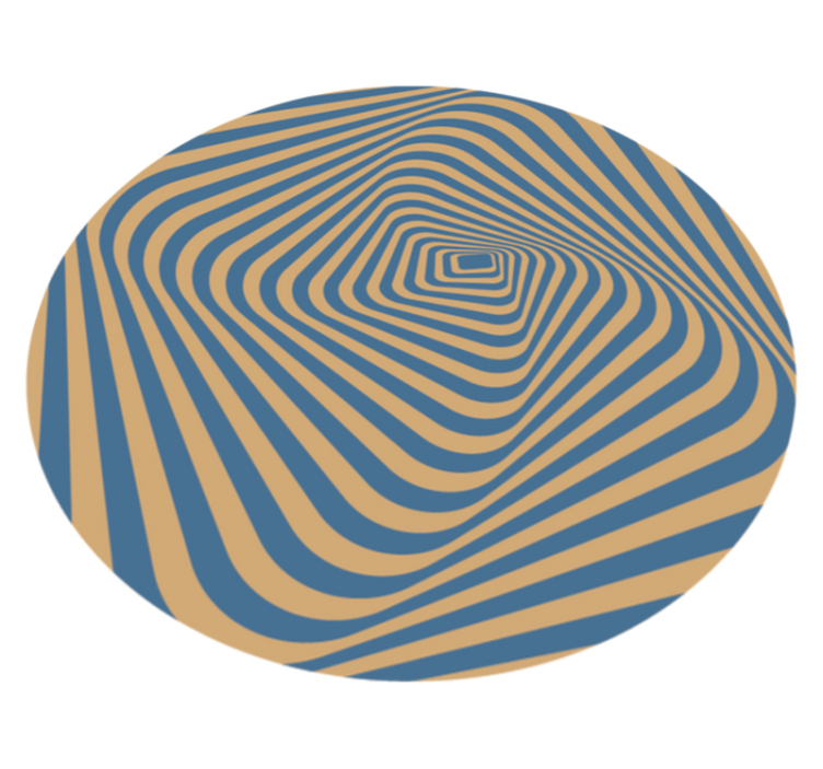Concentric Stripes striped vinyl carpet - TenStickers
