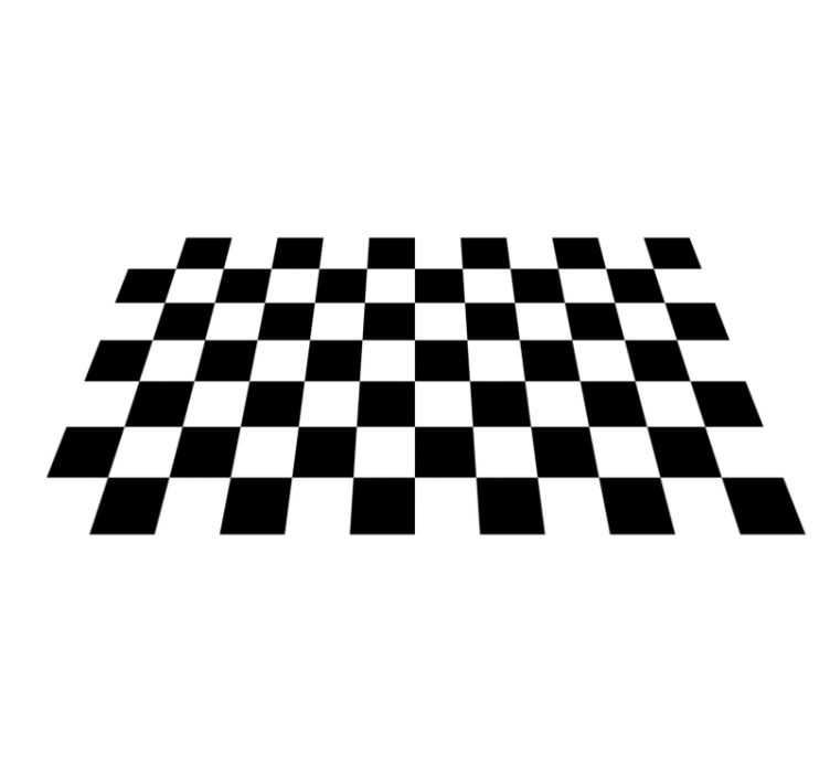 Checkered Pattern geometric vinyl carpet - TenStickers