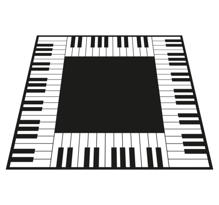 Piano Keyboard Layout game vinyl carpet - TenStickers