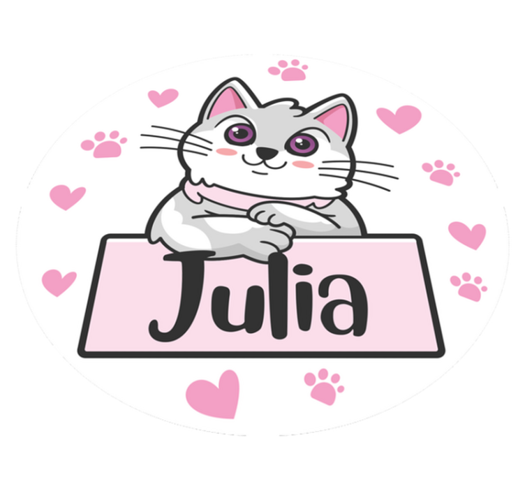 Customized Feline custom vinyl carpet - TenStickers