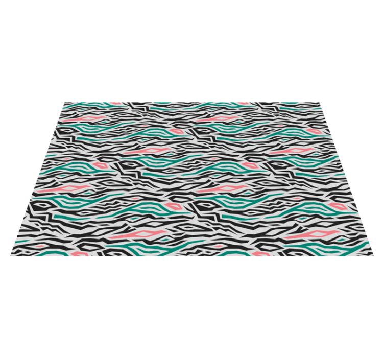 Abstract Zebra Lines striped vinyl carpet - TenStickers