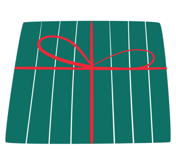 Green Red Stripes striped vinyl carpet - TenStickers