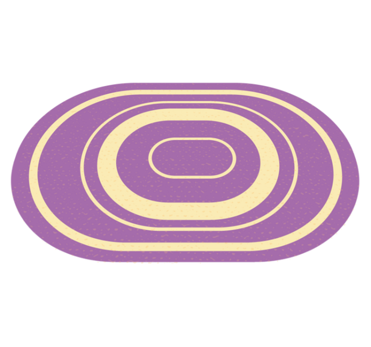 Concentric Ellipses bathroom vinyl carpet - TenStickers