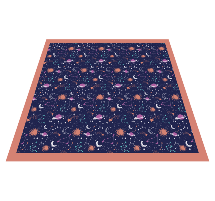 Cosmic Space Play kids vinyl carpet - TenStickers