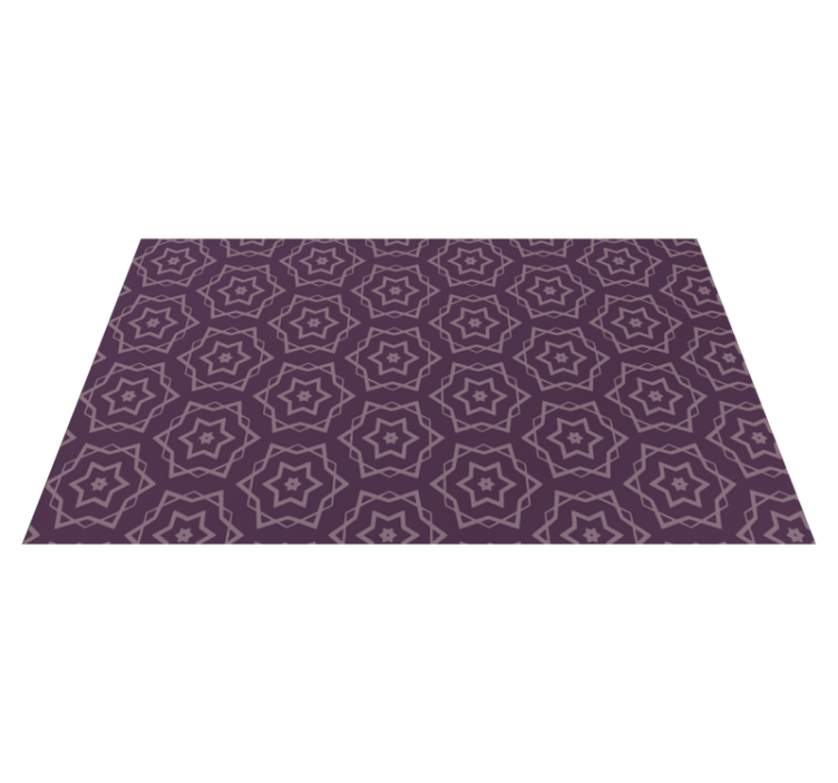 Symmetric Pattern geometric vinyl carpet - TenStickers