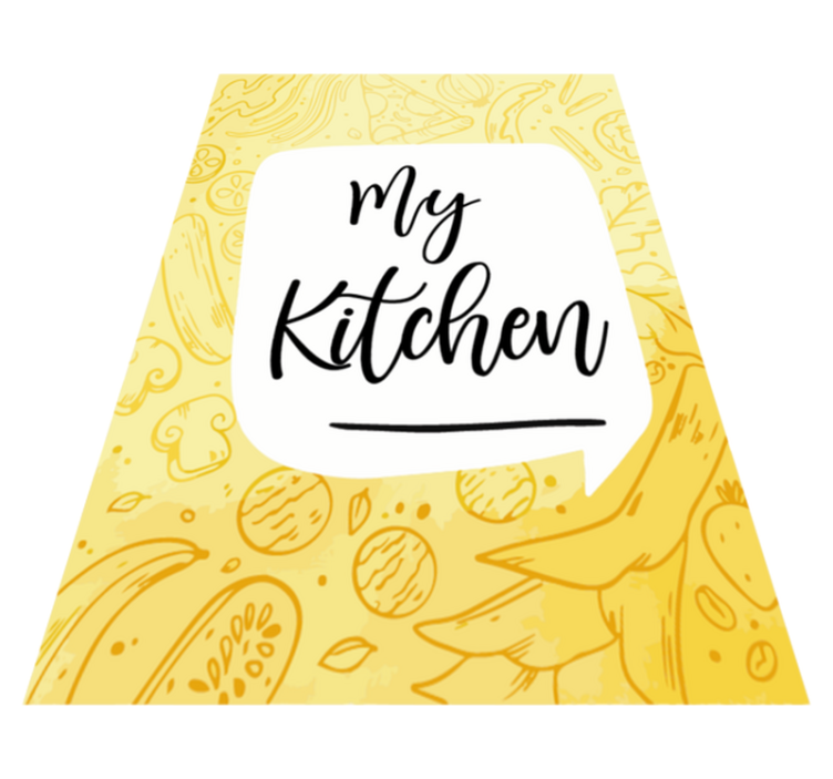My Culinary Text kitchen vinyl carpet - TenStickers