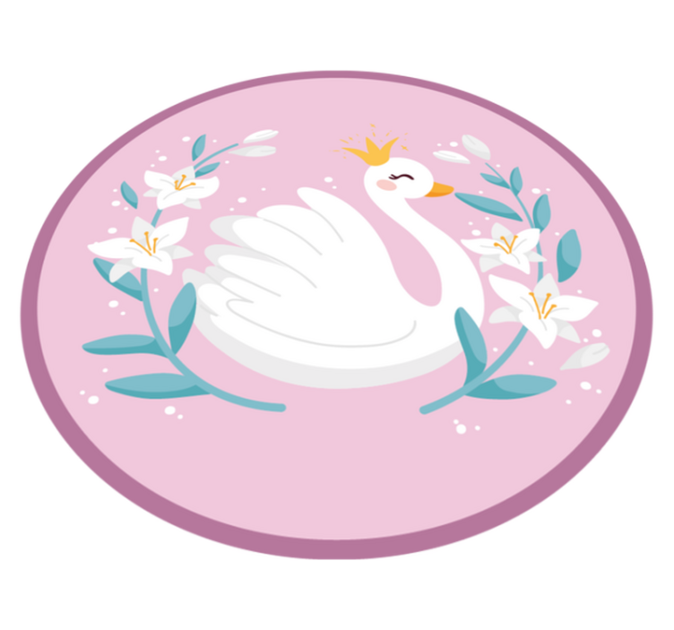 Swan Lake Imagery nursery vinyl carpet - TenStickers