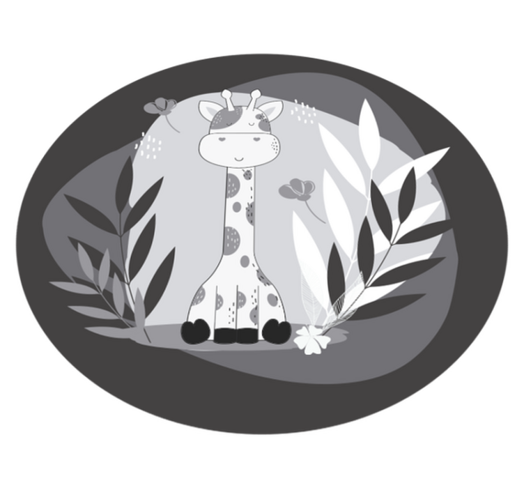 Nursery vinyl carpet giraffe nursery design - TenStickers