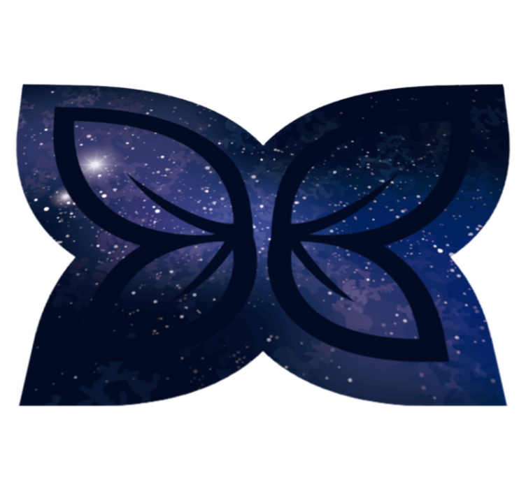 Cosmic Butterfly Silhouette texture vinyl carpet - TenStickers
