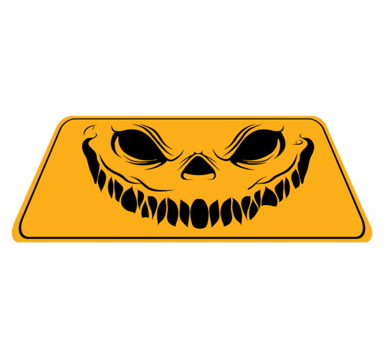 Spooky Grinning Face halloween vinyl carpet - TenStickers