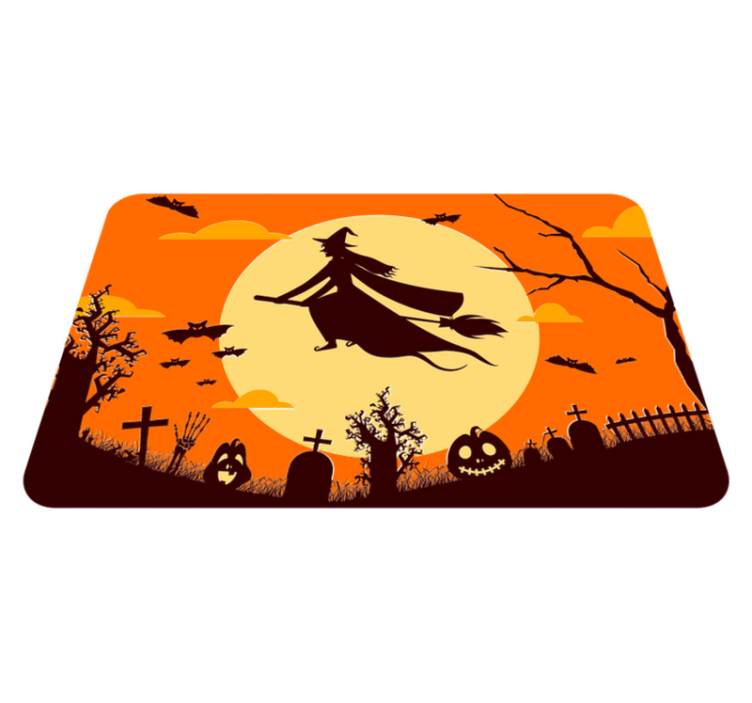 Halloween vinyl carpet spooky halloween silhouette - TenStickers