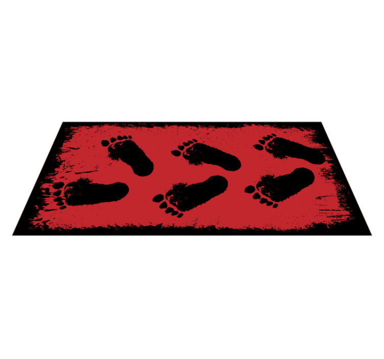 Footprint Contrast animal vinyl carpet - TenStickers