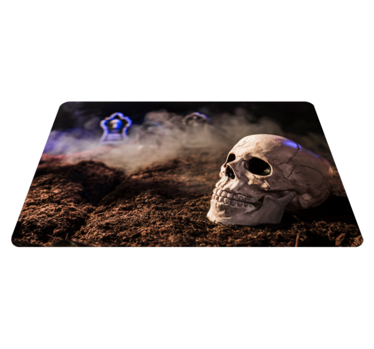 Spooky Skull halloween vinyl carpet - TenStickers