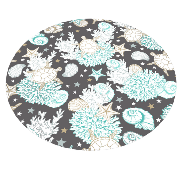 Marine Motif animal vinyl carpet - TenStickers