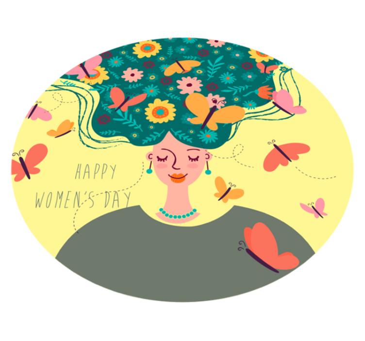 Happy Women's Day event vinyl carpet - TenStickers